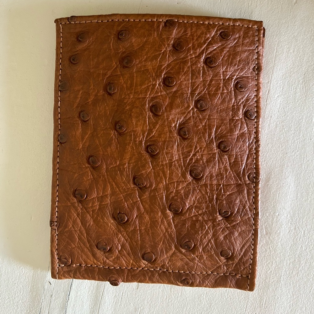Genuine ostrich ID Holder